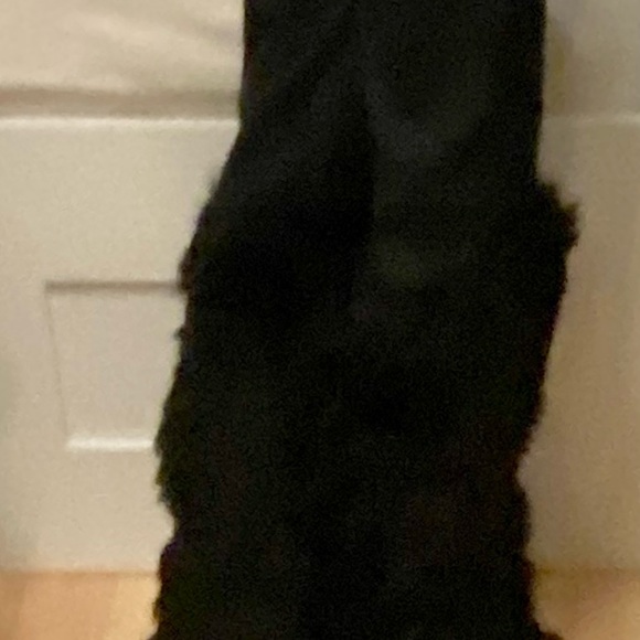 NWT FENDI RARE LTD RUNWAY DK DENIM/BLCK LAMB MONSTER JEANS - Picture 11 of 14